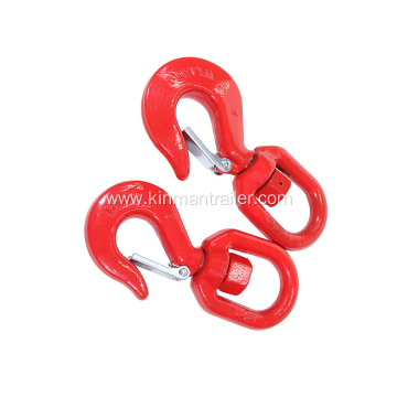 red painted steel forged lifting swivel grab slip hook